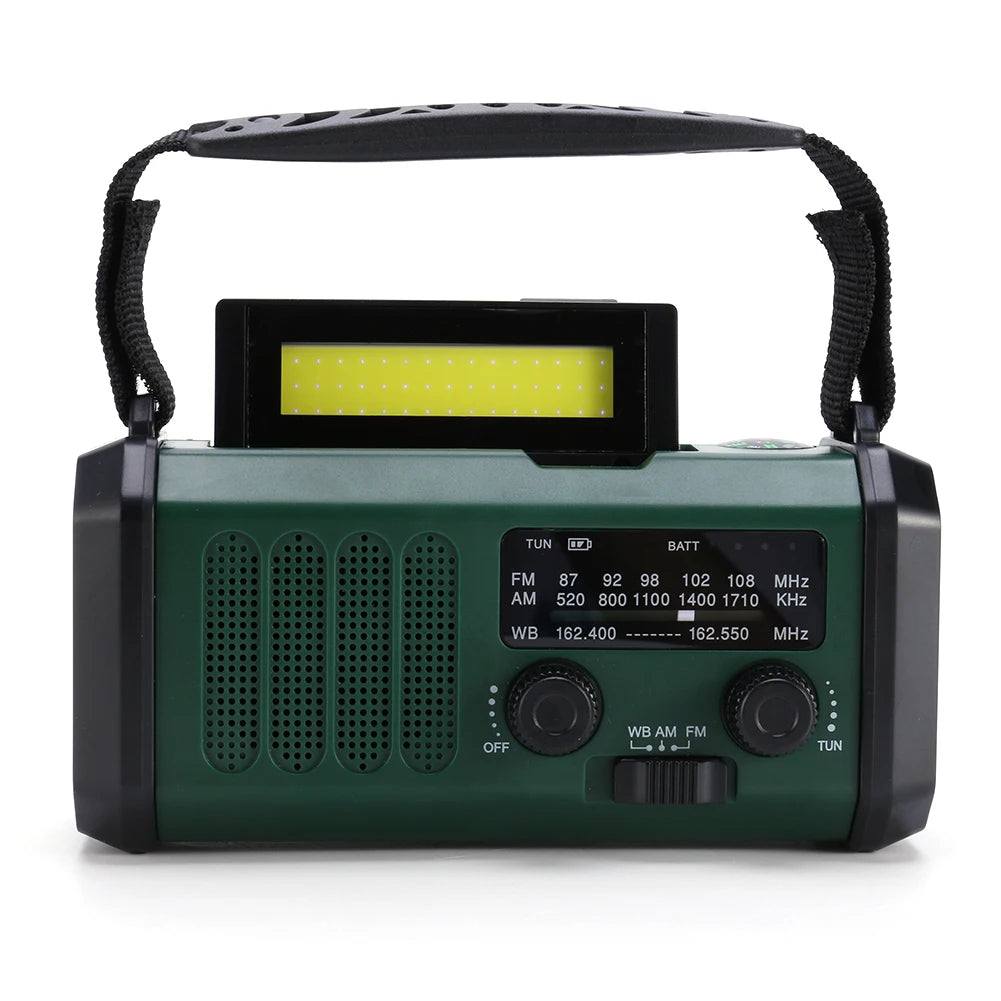 Artsy Digi™ Emergency Radio Basic – AM/FM, Solar & Crank Powered with LED & Power Bank