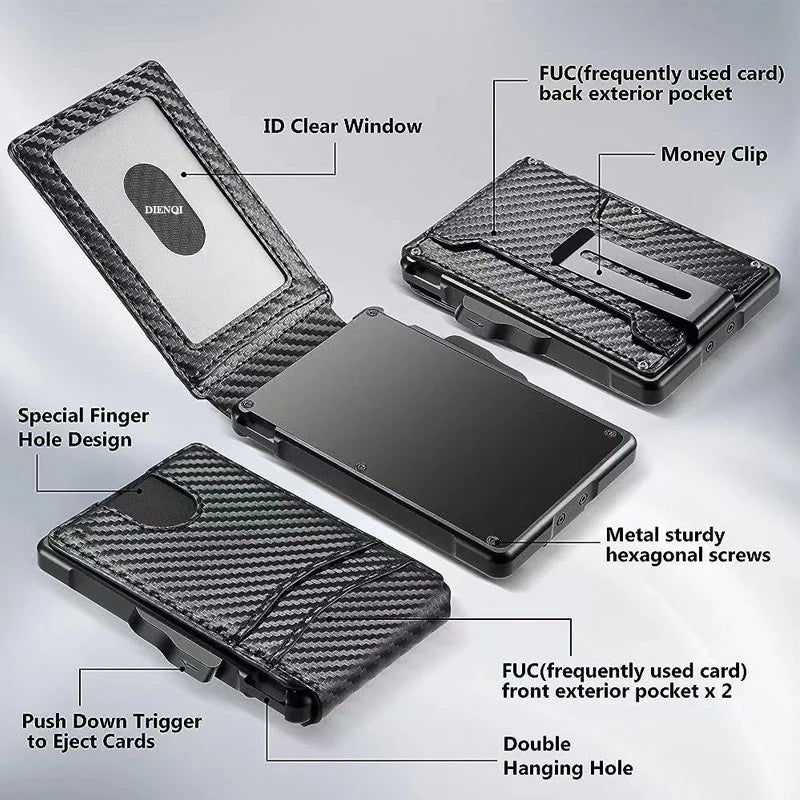 Artsy Digi® Smart Wallet – Slim Bifold with RFID & Money Clip