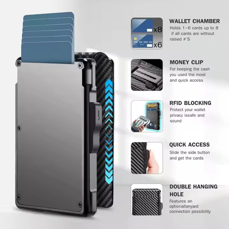 Artsy Digi® Smart Wallet – Slim Bifold with RFID & Money Clip