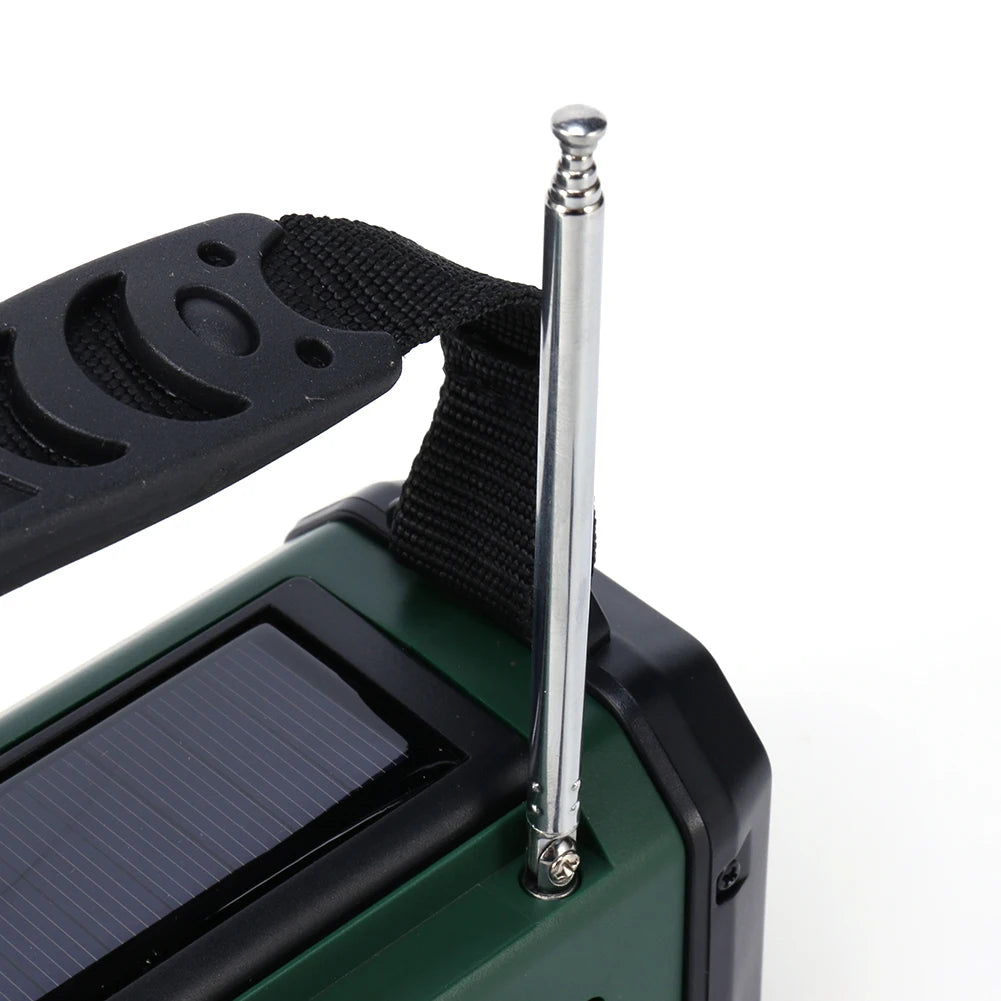 Artsy Digi™ Emergency Radio Basic – AM/FM, Solar & Crank Powered with LED & Power Bank