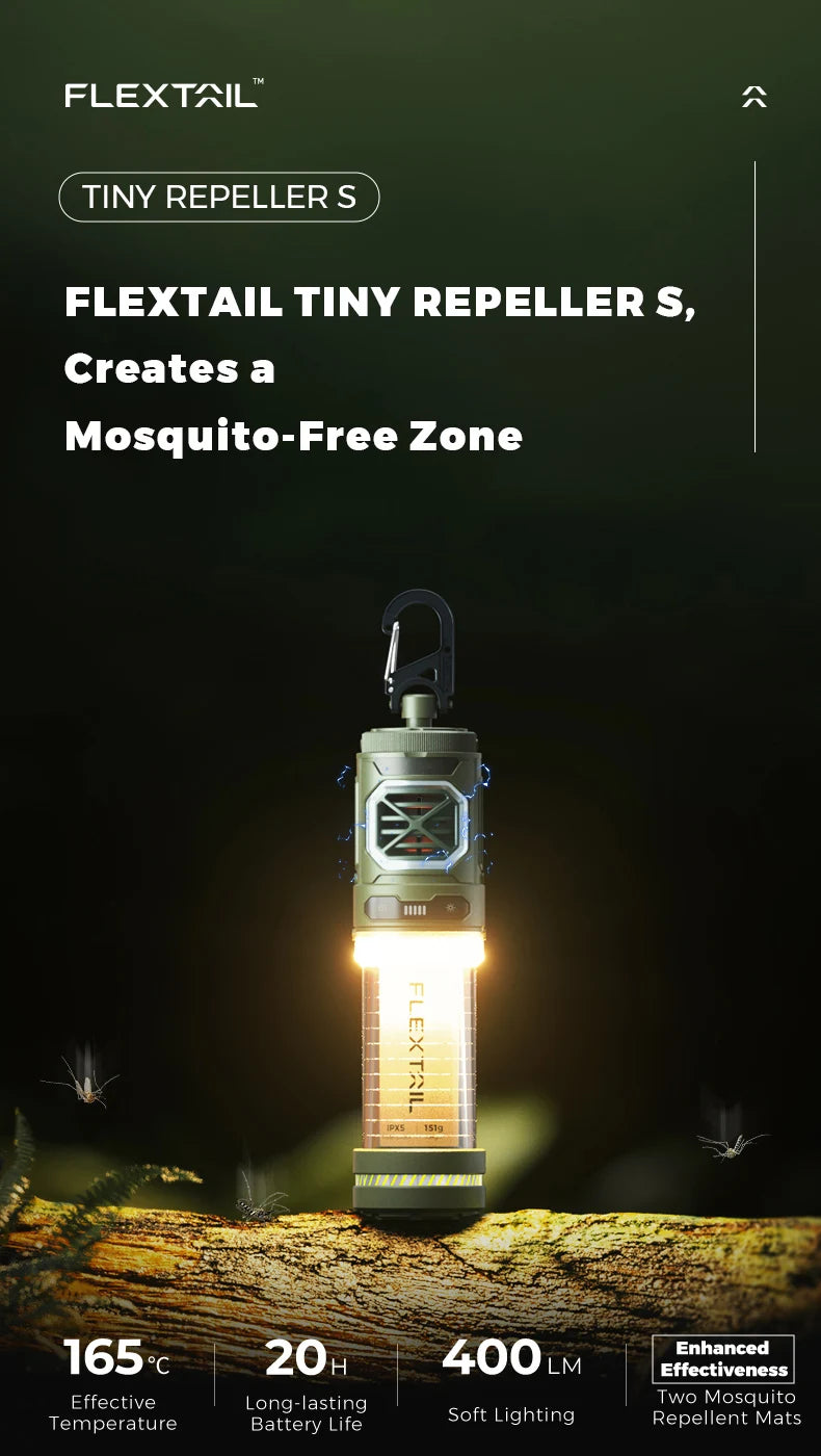 Artsy Digi™ TINY REPELLER BASIC – Rechargeable Mosquito Repeller & Camp Light