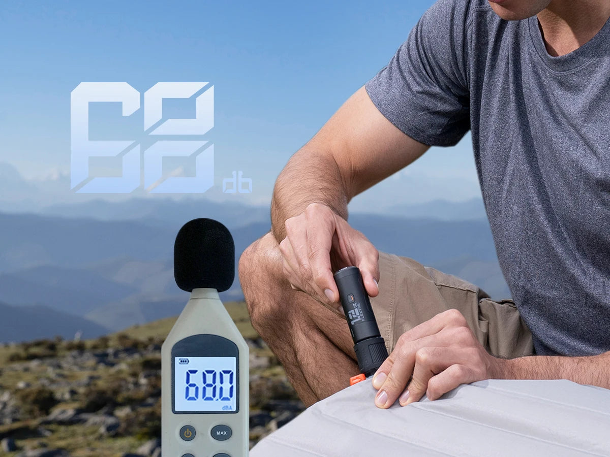 Artsy Digi™ ZERO PUMP PRO – Portable Electric Air Pump for Camping Pads (Rechargeable)