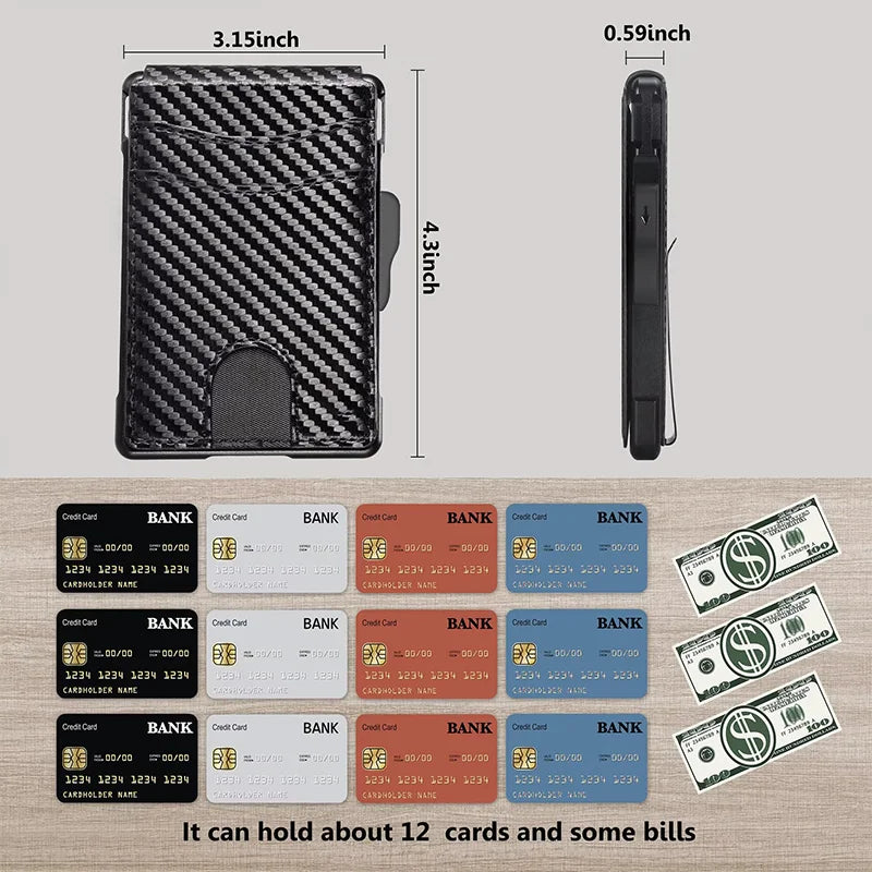Artsy Digi® Smart Wallet – Slim Bifold with RFID & Money Clip