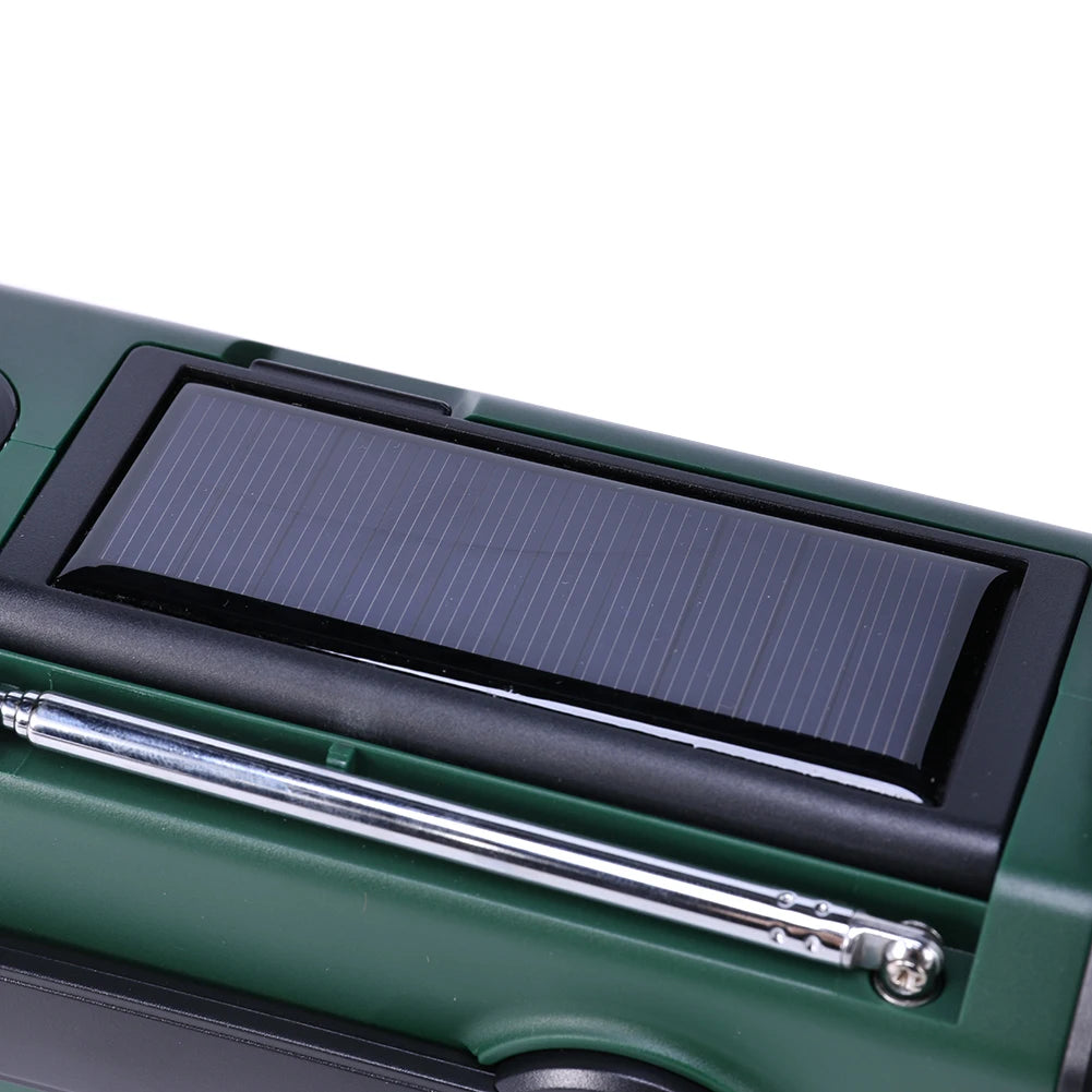 Artsy Digi™ Emergency Radio Basic – AM/FM, Solar & Crank Powered with LED & Power Bank