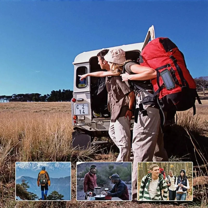 Artsy Digi™ Solar Power Bank – 200000mAh Waterproof Dual USB Charger for Camping & Travel