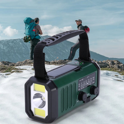 Artsy Digi™ Emergency Radio Basic – AM/FM, Solar & Crank Powered with LED & Power Bank