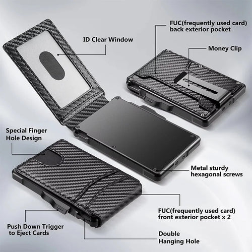 Artsy Digi® Smart Wallet – Slim Bifold with RFID & Money Clip