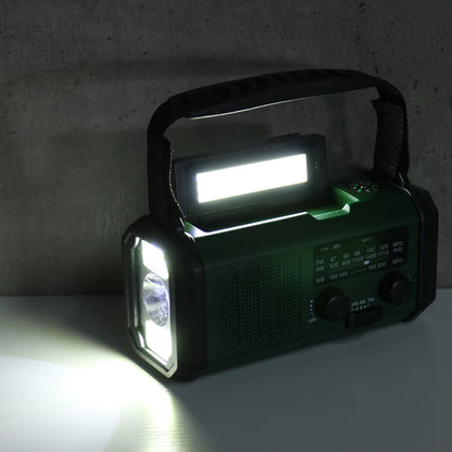 Artsy Digi™ Emergency Radio Basic – AM/FM, Solar & Crank Powered with LED & Power Bank