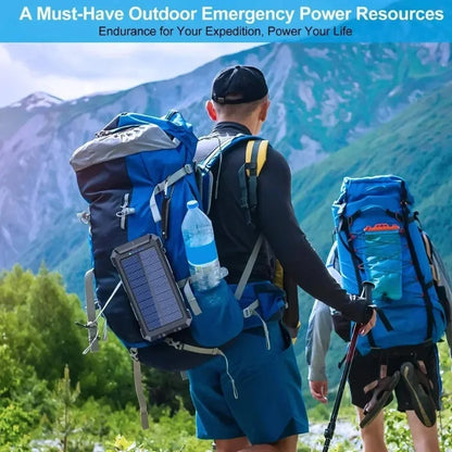 Artsy Digi™ Solar Power Bank – 200000mAh Waterproof Dual USB Charger for Camping & Travel