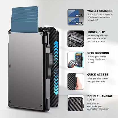 Artsy Digi® Smart Wallet – Slim Bifold with RFID & Money Clip