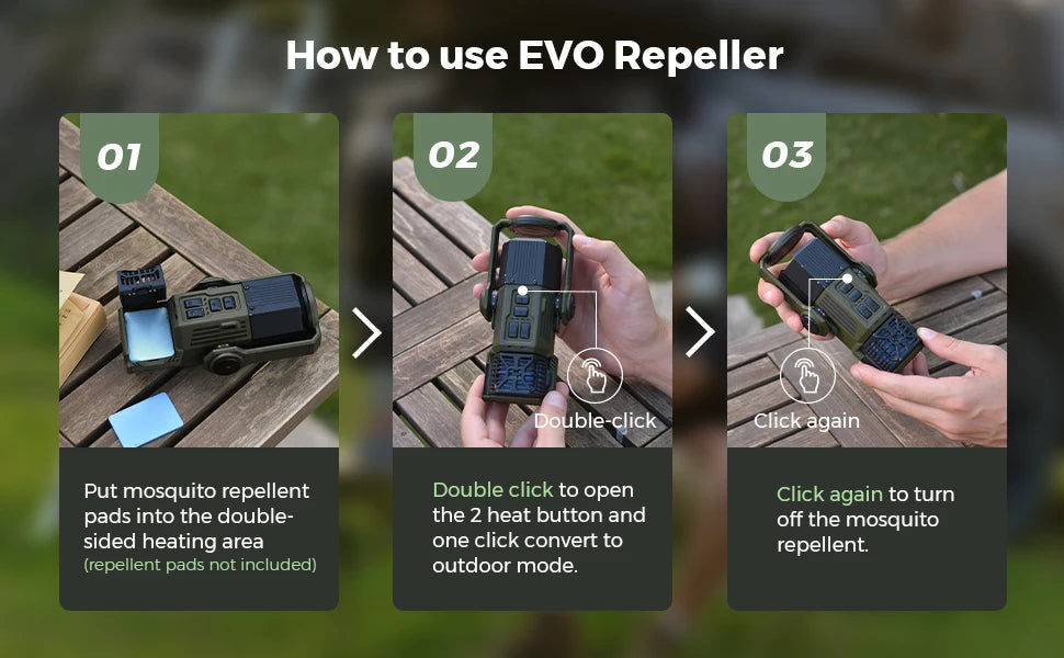 Artsy Digi™ EVO Repeller PRO – Rechargeable Mosquito Repeller & 3000LM Camp Lantern